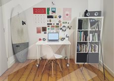 Teenager's Room with a desk and a bookcase